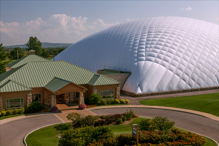 turning stone casino golf dome